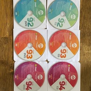 Zumba DVD and CD.  Volume 91-95